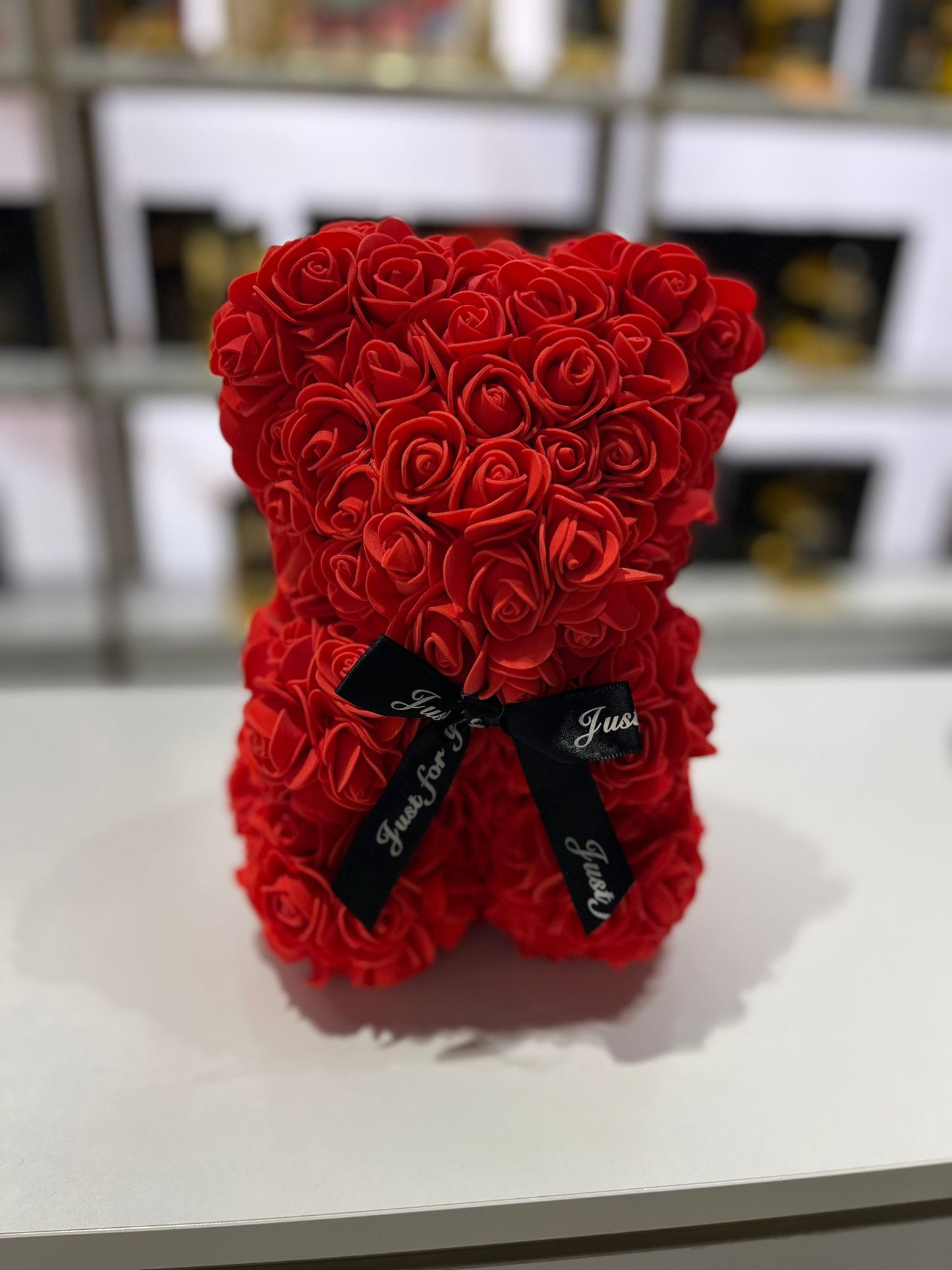 Teddybären mit Rosen